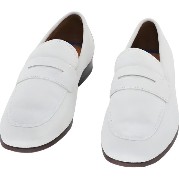 Mens White Penny Loafers Bar III US 9 main image 6
